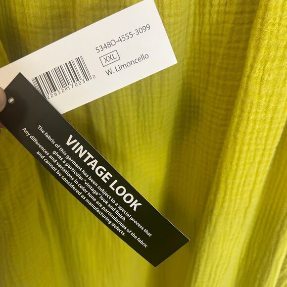 Tribal NWT Limoncello Strappy Maxi Dress Gauze Tiered Pockets Muslin Sz XXL - Picture 6 of 6